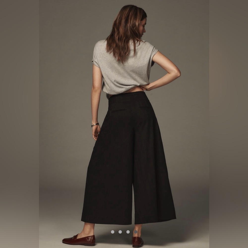 Maeve A-Line Yoke Culotte Pants - Picture 4 of 10